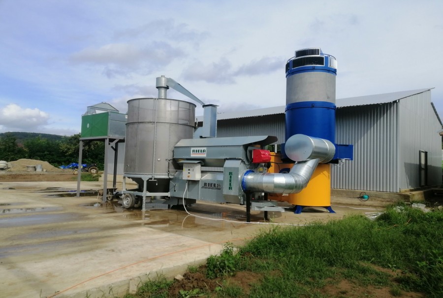 як працює теплогенератор для зерносушарки на пелеті AGROWARM
