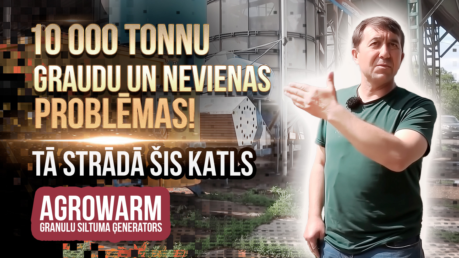 kā darbojas granulu siltuma ģenerators graudu kaltei AGROWARM
