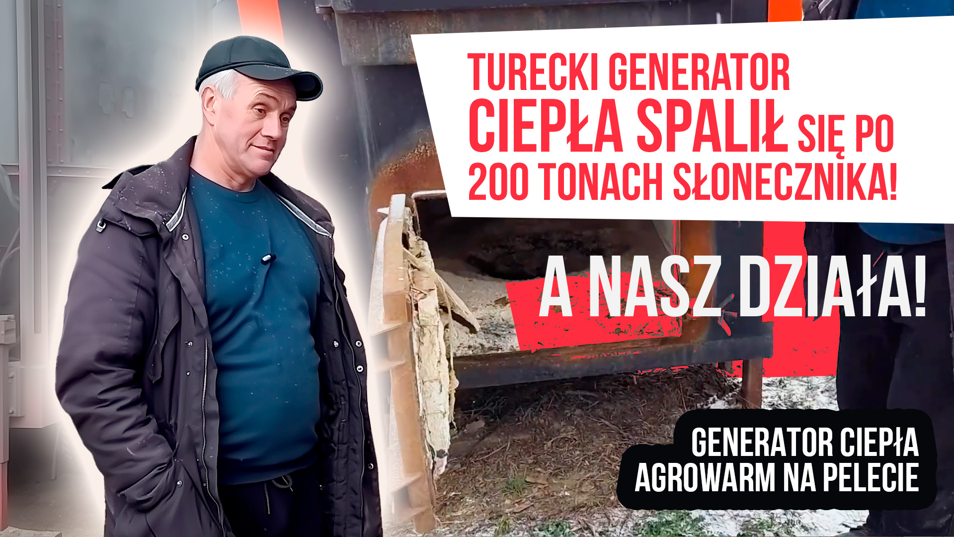 Wideorecenzja generatora ciepła AgroWarm od Gospodarstwo Rolne "MEGA-KLAS", obwód czerkaski, rejon złotonoski, wieś Pohreby