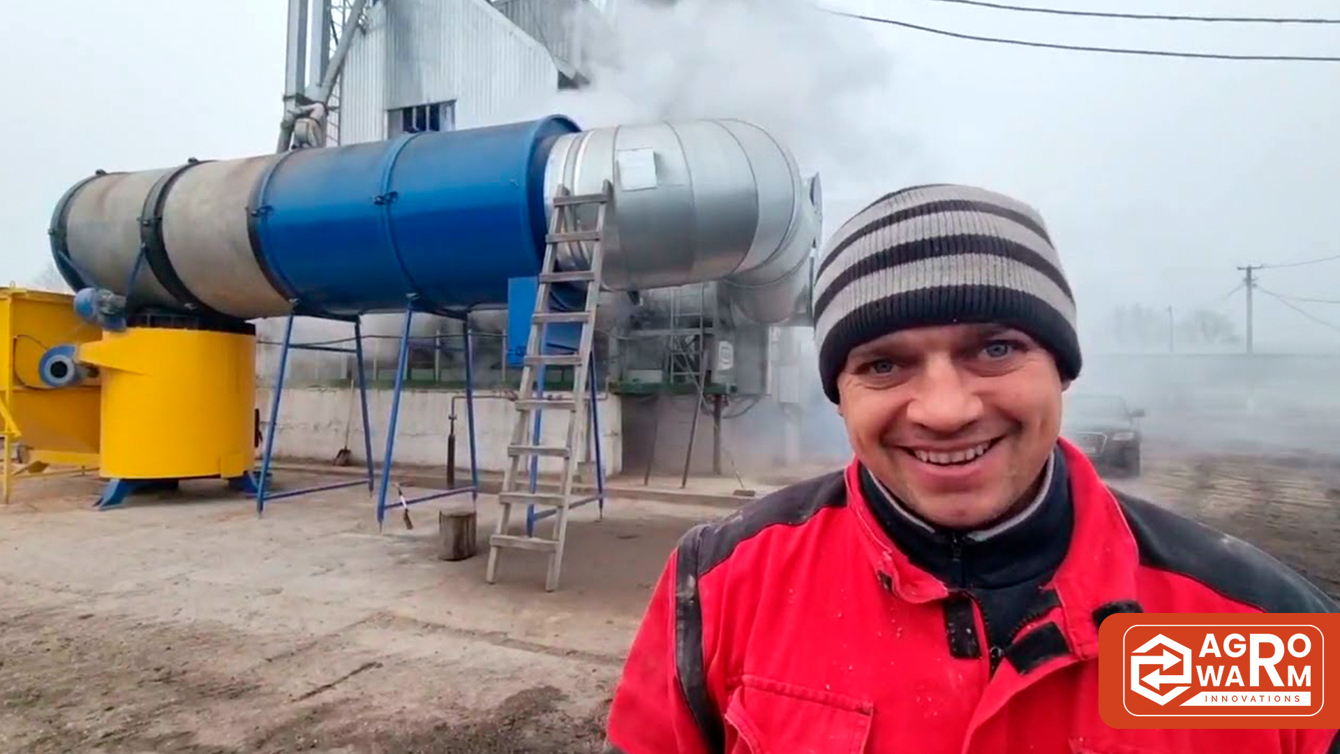 Відеовідгук про теплогенератор AgroWarm від АОПП «Великосорочинське», Полтавська область, Миргородський район, с. Великі Сорочинці